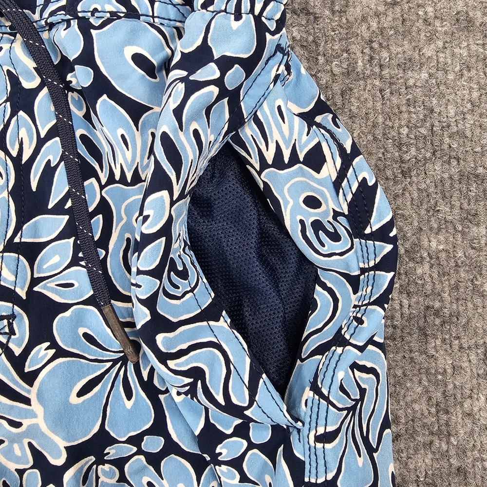 Coolibar Swim Trunks Mens S Blue Floral Paisley UPF 50+ Sun Protection Shorts - Picture 7 of 12